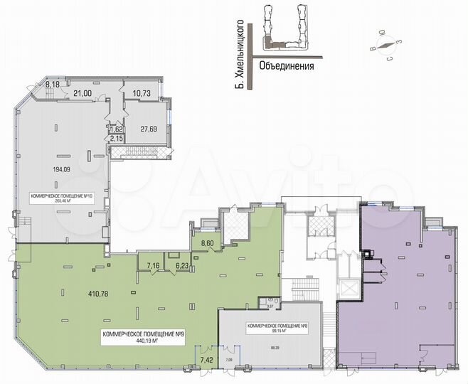 Продам офисное помещение, 440.19 м²