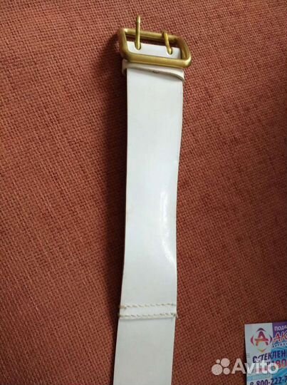 Ремень белый офицерский