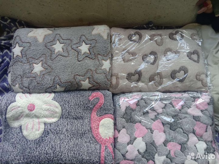 Плед флисовый новый