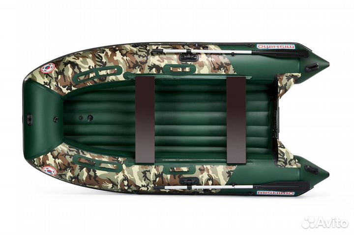 Лодка mishimo PRO 350 Камуфляж пиксель (зеленый)