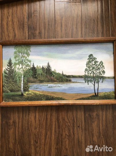 Картина из натуральных камней самоцветов