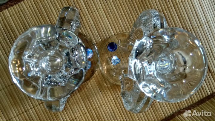 Подсвечники Гусевской хрустальный завод