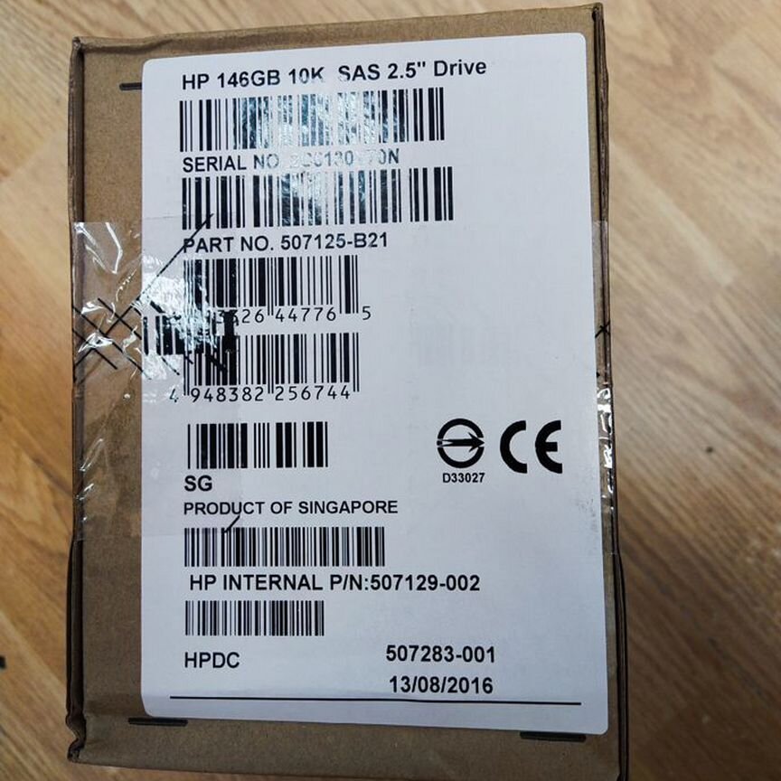 [507125-B21] Жесткий Диск Hp 146gb 10k /507283-001 507125-B21