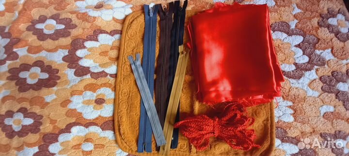 Молнии для одежды, резинка, ткань, пряжа (пакетом)