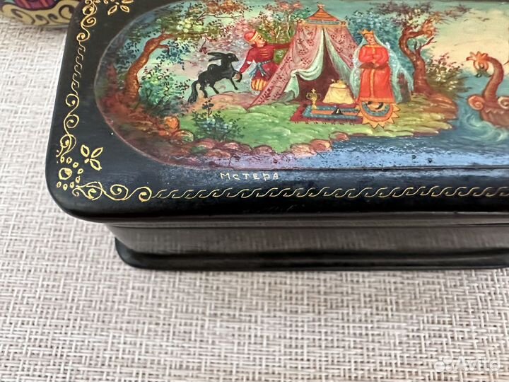 Шкатулка лаковая сказки Пушкина Мстера Громова вин