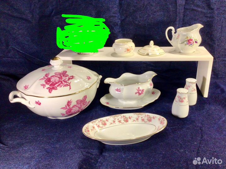 Супница/соусник/солонка/Bohemia/Japan/зик