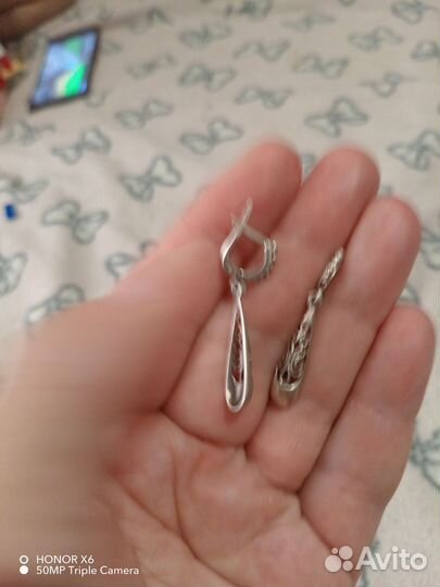 Серебряные серьги