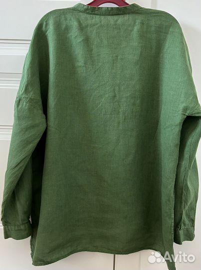 Блузка, рубашка женская Zara лен, L