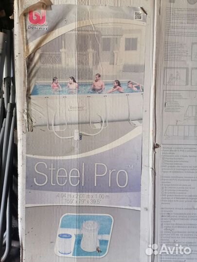 Каркасный бассейн прямоугольный бу