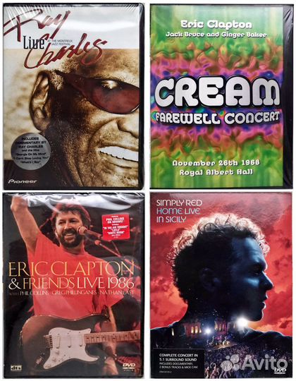 Коллекция музыки на оригинальных DVD пр-ва США