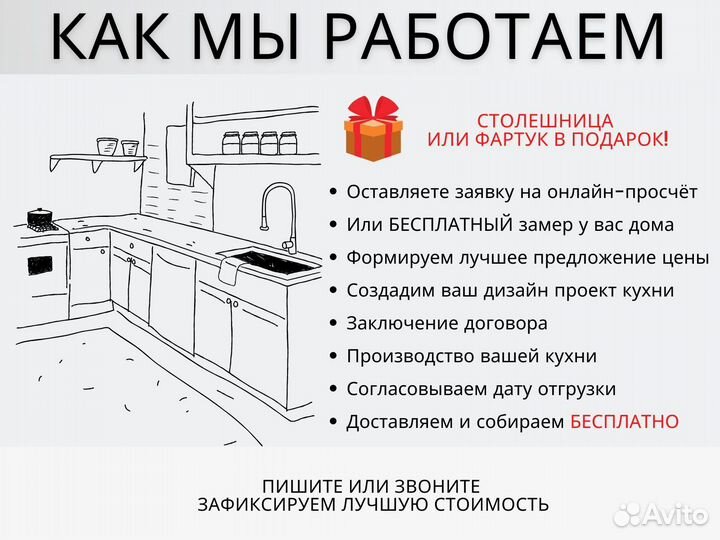 Кухня в потолок на заказ