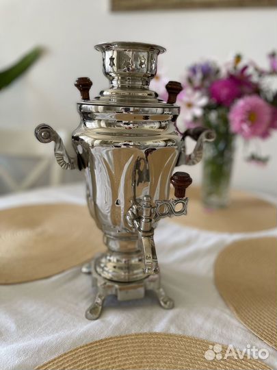 Самовар новый Тульский электрический 1,5 л