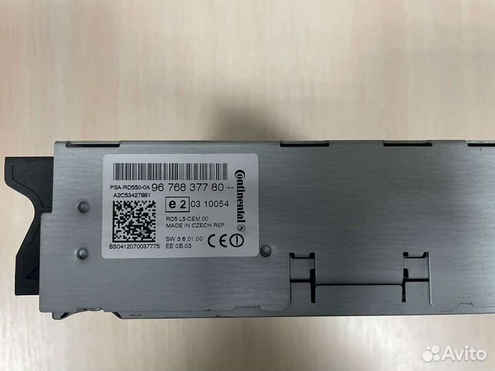 Магнитола peugeot 508