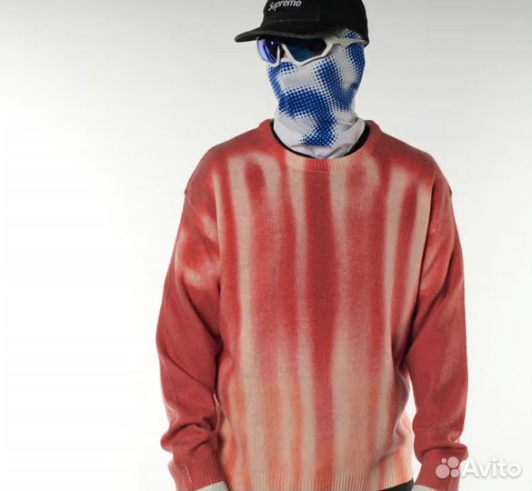 Свитер Supreme blurred logo