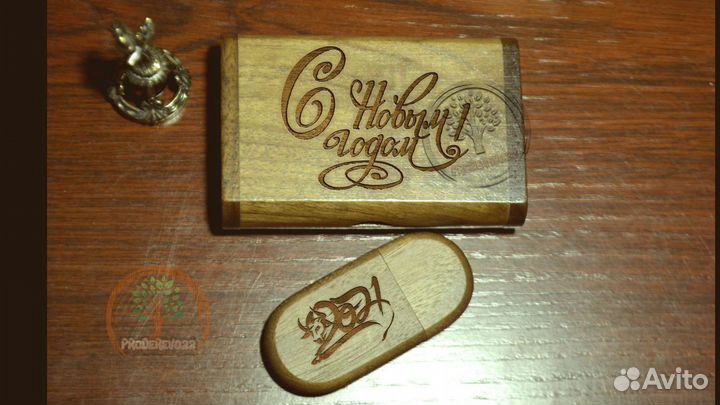 Деревянная usb флешка