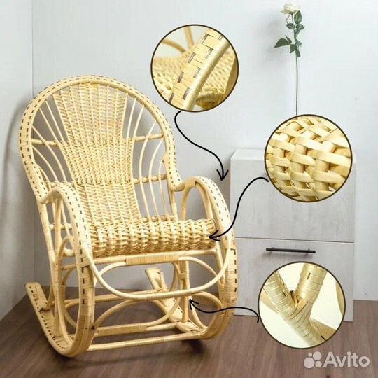 Кресло качалка из ивы