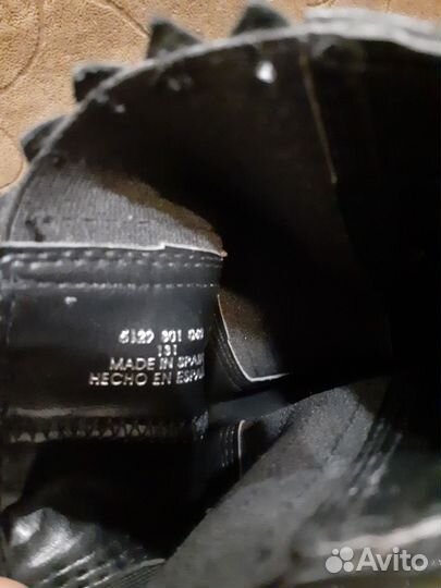 Батильоны Zara из натуральной кожи Испания 39