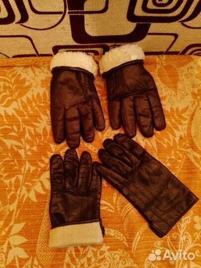 Мужские кожаные перчатки