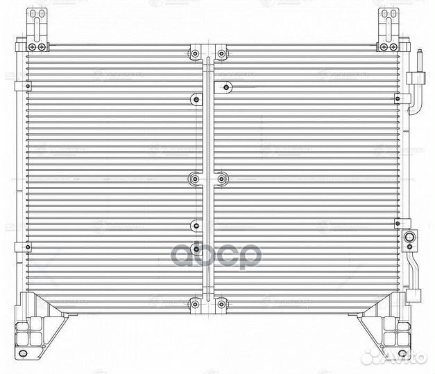 Конденсер ssangyong rexton 02- 2.3I lrac1752 luzar