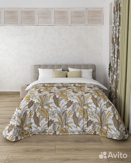 Покрывало Доминик янтарный новое плед на кровать