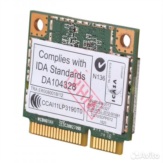 Wi-Fi адаптер для ноутбука 5 GHz mini PCI-E