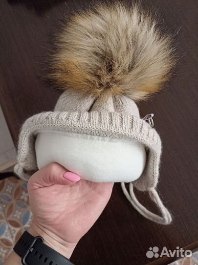 Шапка зимняя для девочки 44 46