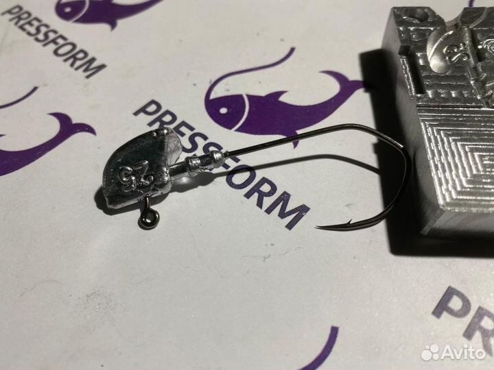 Форма чпу для литья джиг-головок (сапожок)