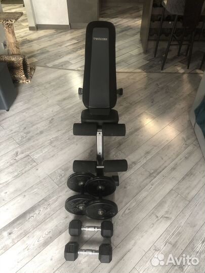 Тренажерная Скамья для жима, гантели