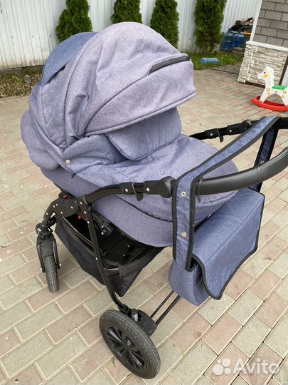 Коляска 2 в 1 Alis Berta Be синий