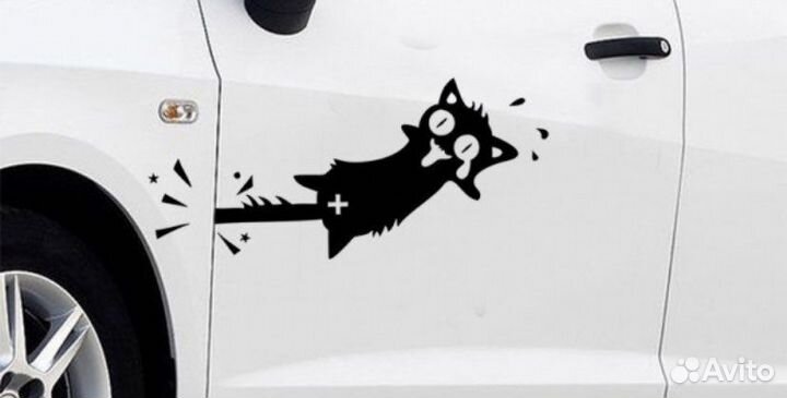 Наклейка реклама на авто обои любую поверхность