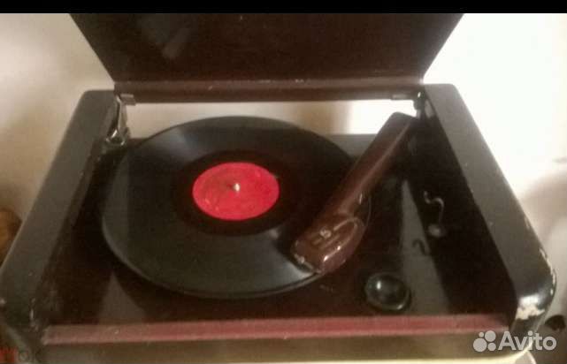 Старинная ламповая радиола рекорд 1950-е гг СССР