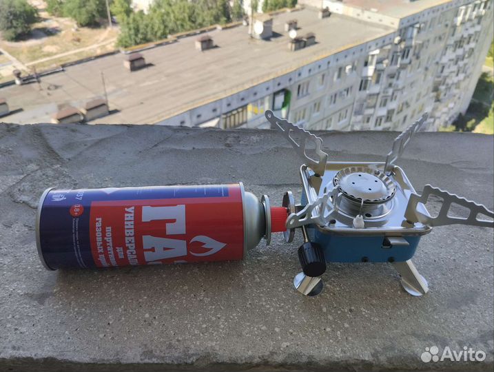 Портативная газовая плита с баллоном