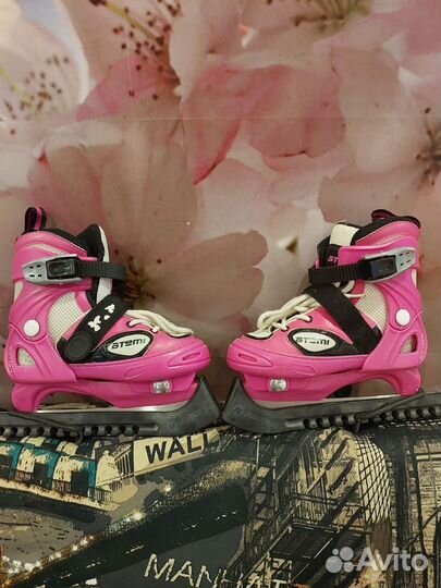 Коньки для девочки Atemi раздвижные р. 29-32