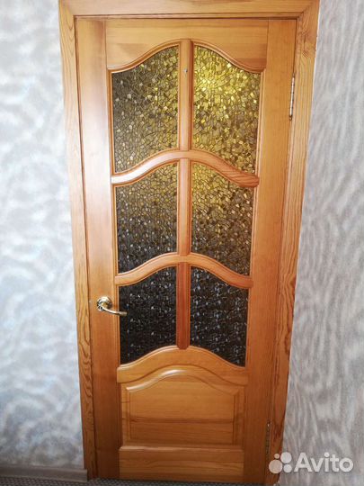 Дверь входная бу деревянная с коробкой