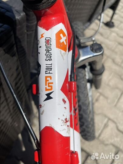 Детский велосипед b'twin full suspended 