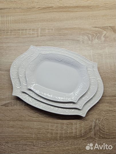 Набор посуды блюд тарелки сервировочные новые
