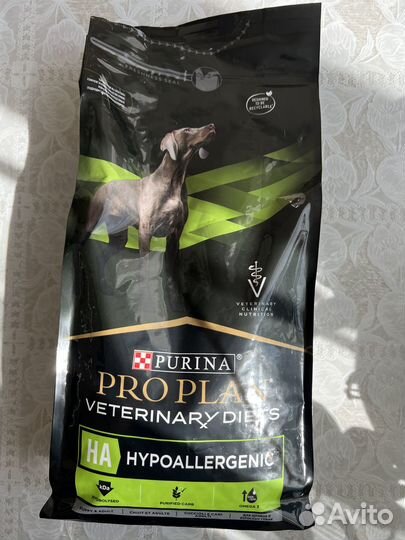 Корм Purina Veterinary Diets HA Hypoallergenic