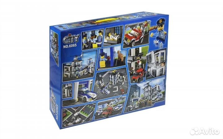 Конструктор 6065 Сити Полицейский участок 894дет