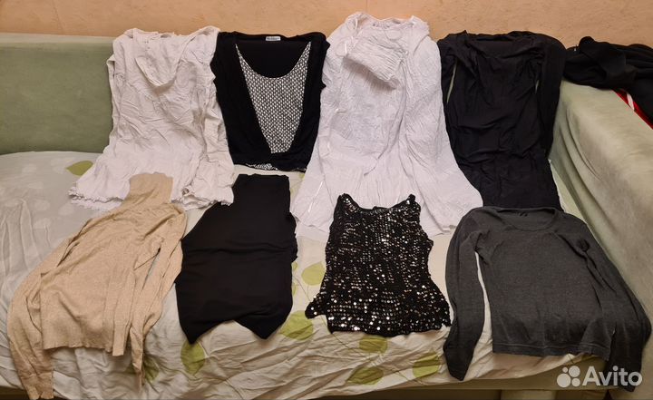 Женские вещи пакетом р. 48, 12,5 кг, бу