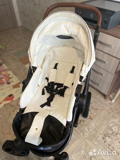 Коляска 2 в1 Aroteam bartolo Prima 01 (белая кожа)