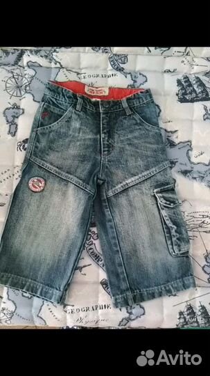 Бриджи джинс. на мальчика 122-128