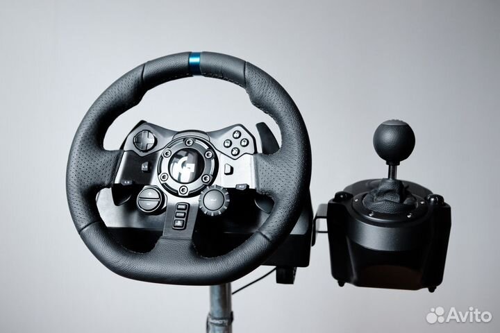 Руль Logitech G923 + стойка и коробка передач