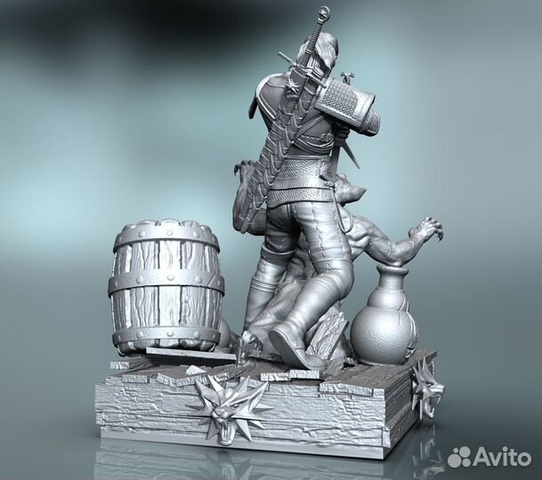 Экш фигурка ведьмак геральт и колдунья