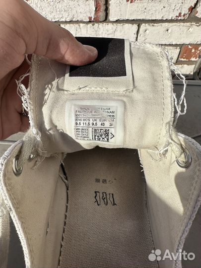 Rick Owens x converse low 43(оригинал)