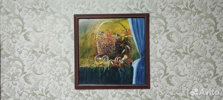 Картина маслом Осенние грибы