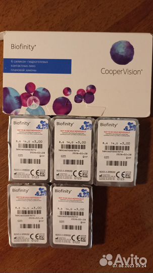 Линзы биофинити