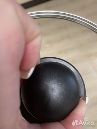 Крышка стеклянная для сковороды 24 см новая