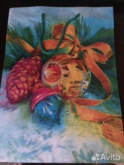 Пакеты новогодние подарочные (набор из 6 штук)