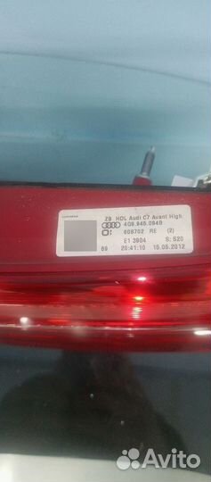 Задние фонари Audi a6 c7 Оригинал 2011 2014