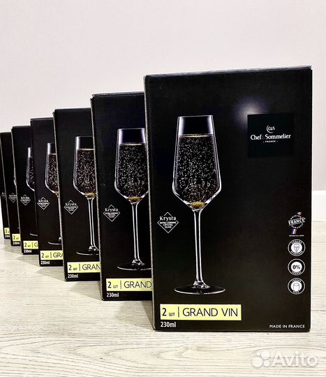 Новые бокалы хрусталь Chef & Sommelier